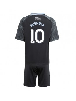 Aston Villa Emiliano Buendia #10 Replika Borta Kläder Barn 2025-26 Kortärmad (+ byxor)